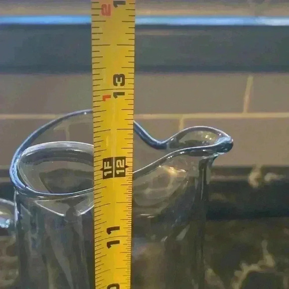 Vintage Glass Martini Cocktail  Pitcher W/Stir Stick - Picture 14 of 15